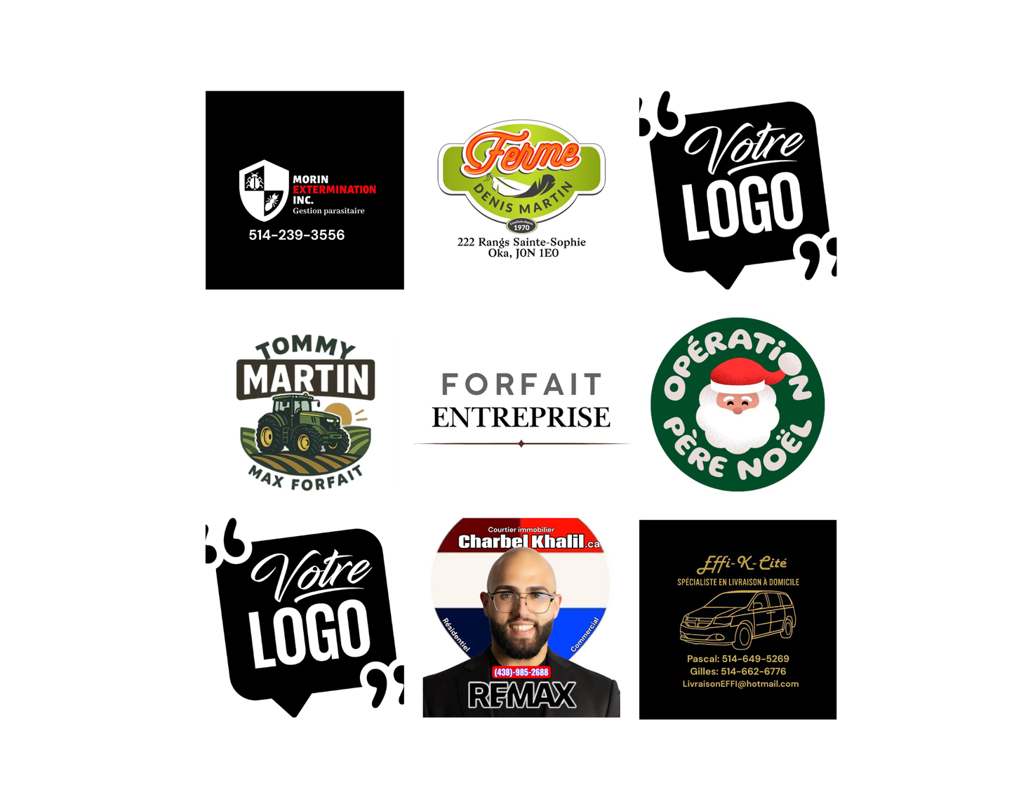 Carte d'affaire Recto Verso-Forfait entreprise-100 et +