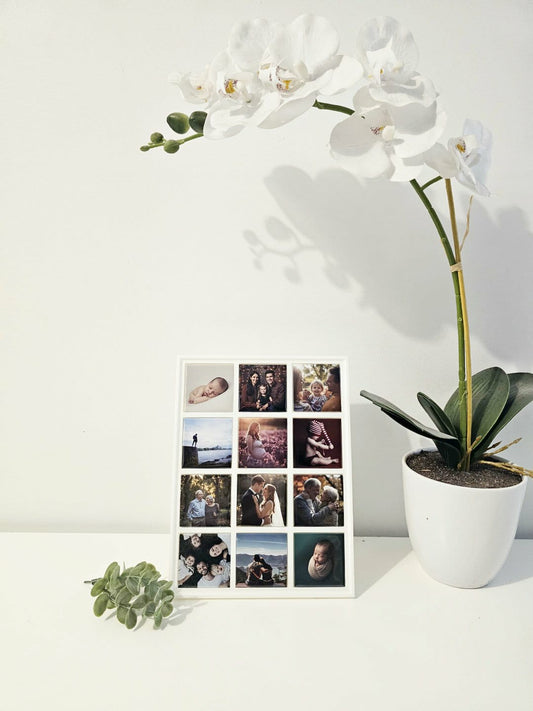 Cadre magnétique blanc et 12 aimants 2x2