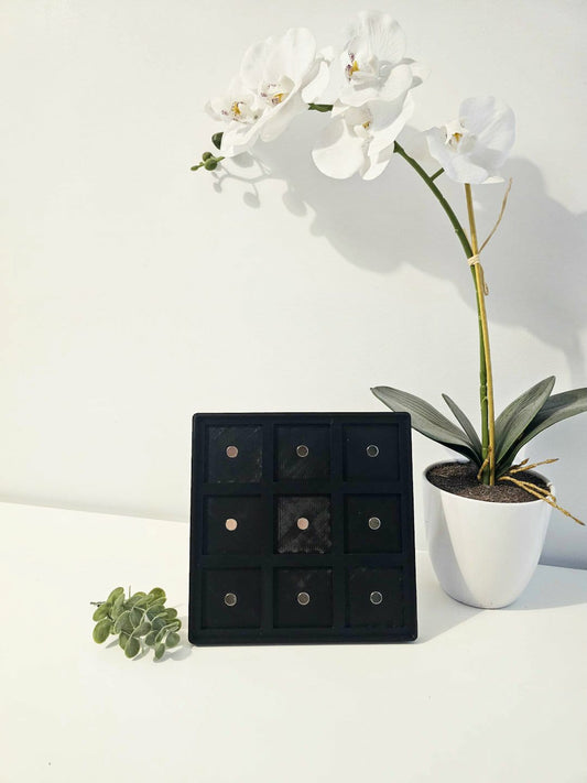 Cadre magnétique noir et 9 aimants 2x2