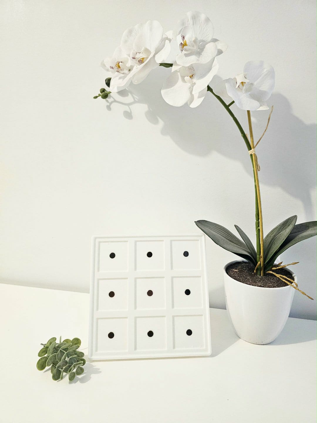 Cadre magnétique blanc et 9 aimants 2x2