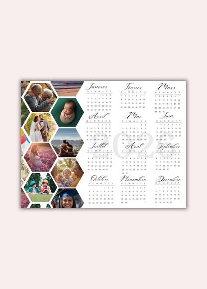 Calendrier personnalisé aimanté