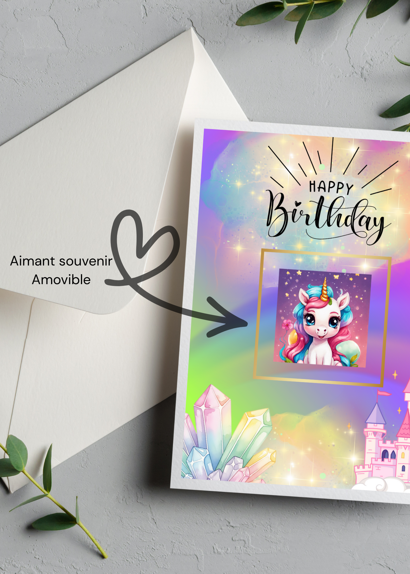 Carte d'Anniversaire 3.0 Licorne