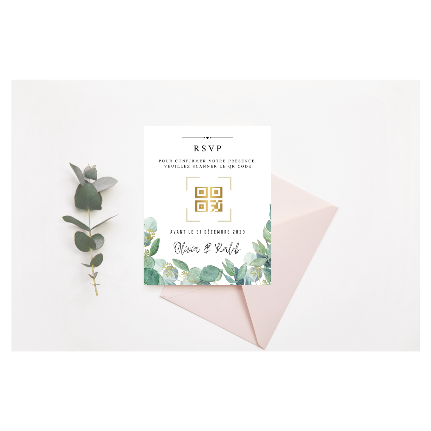 Carte d'invitation Mariage
