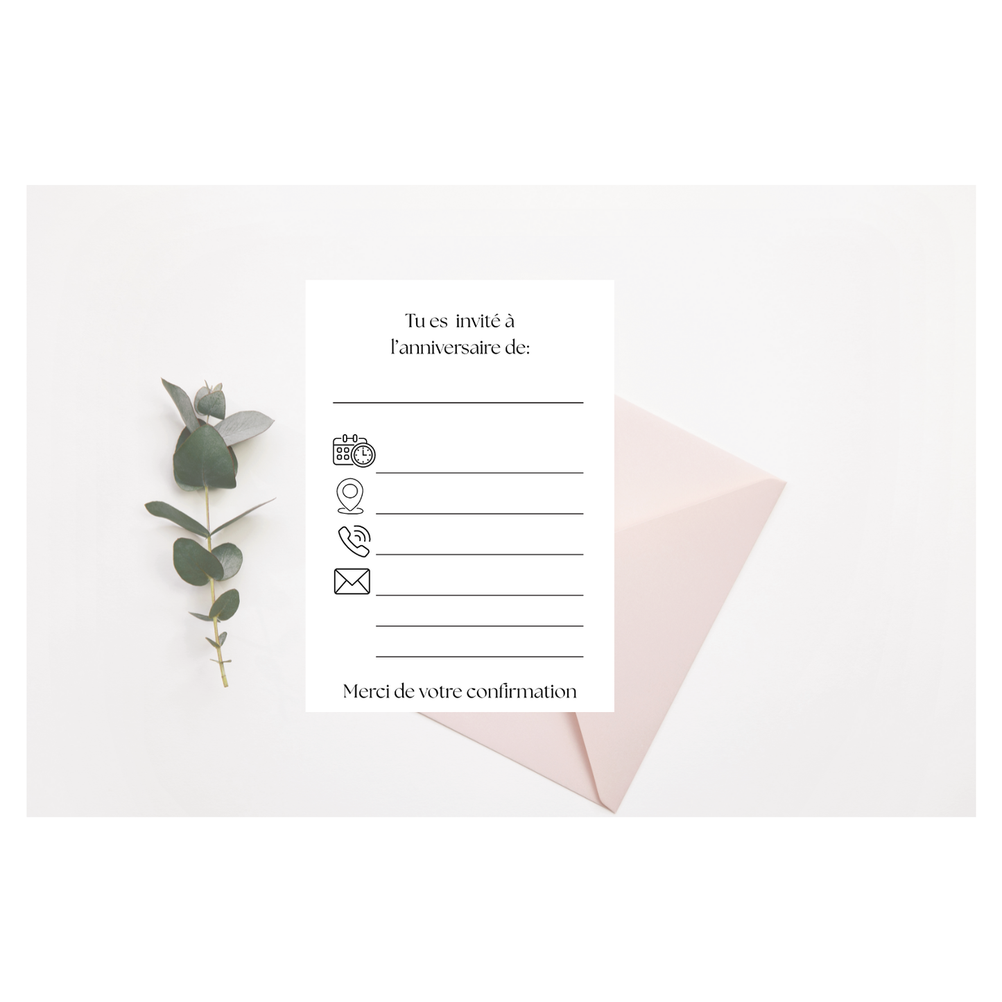 Carte d'invitation Pokemon