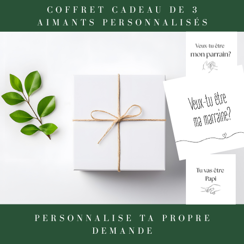 Coffret cadeau aimants personnalisés