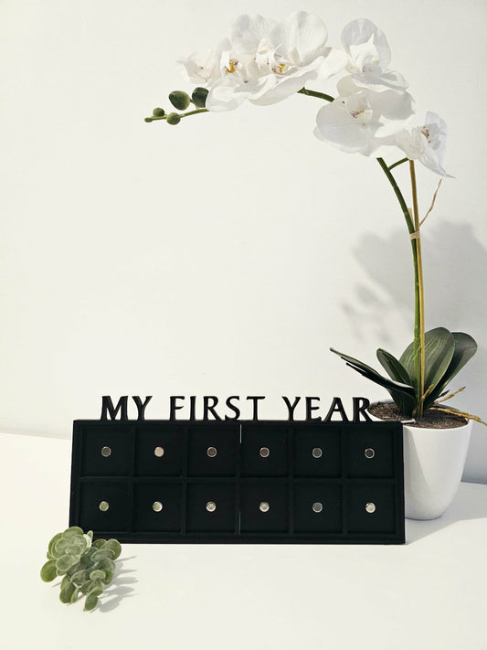 Cadre Magnétique '' My first year'' et 12 aimants 2x2