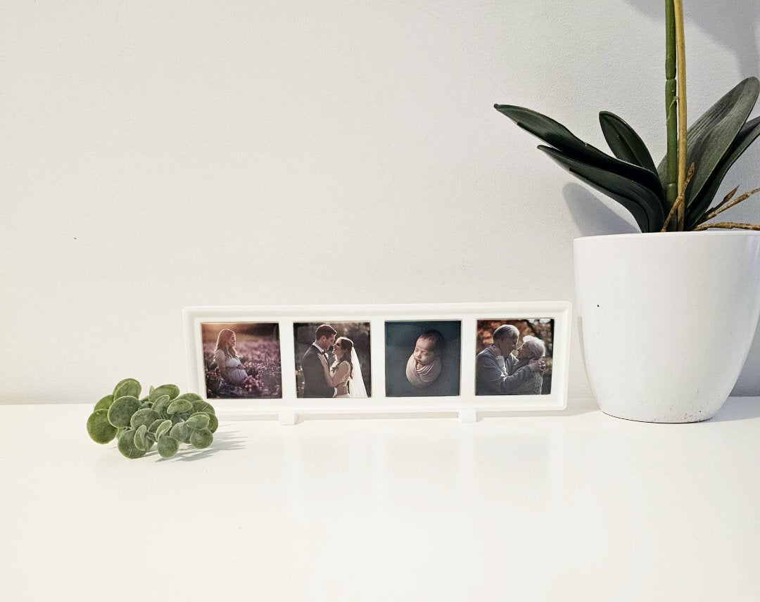 Cadre Magnétique blanc et 4 aimants 2x2