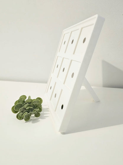 Cadre magnétique blanc et 9 aimants 2x2